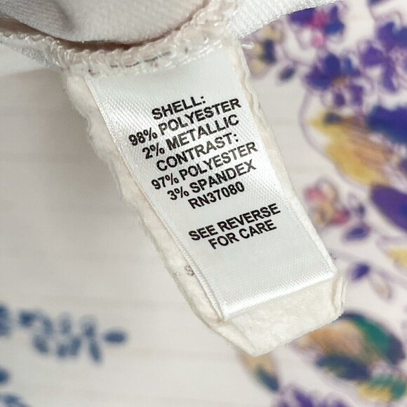 2/$30 Floral Print Pattern Flowy Draped Plus Blouse Top Semi Sheer Shirt 22W 24W - Picture 9 of 9